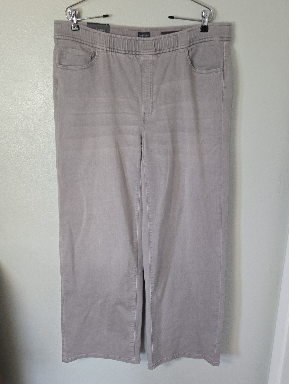 Pure Jill | NWT Gray Wide Leg Pull On Jeans Size XL